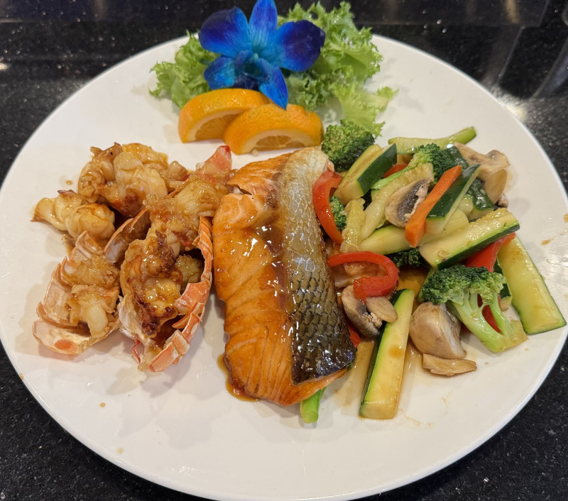 Salmon & Lobster Hibachi