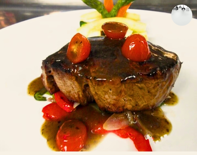 Grilled Center Cut Filet Mignon with Thai Basil Sauce