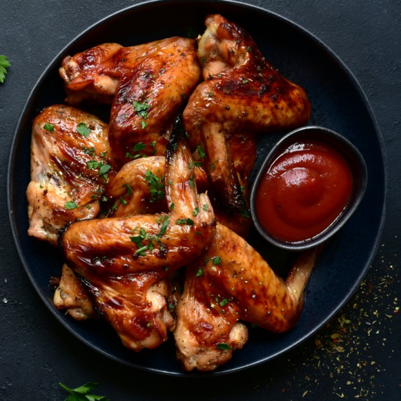 Chicken Wing with Plain Fried Rice (4)